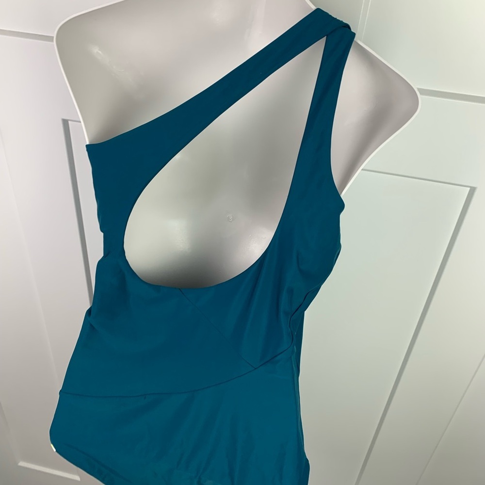 Summersault The Ruched Sidestroke One Piece Swimsuit Size 18 Long Torso Seaweed - Picture 6 of 8